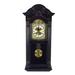 Bedford Clock Collection 25.5" Mahogany Cherry Oak Chiming Wall Clock