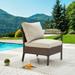 Patio Festival Outdoor X-Arm Collection Left-Arm Chair