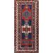 Pre-1900 Vegetable Dye Kazak Persian Area Rug Hand-knotted Wool Carpet - 3'9" x 8'4"