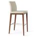 sohoConcept Aria Wood Counter Stool Wood/Upholstered in Brown | 42 H x 17 W x 21 D in | Wayfair ARI-BAR-WAL-016