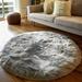 White 35.43 x 2.5 in Area Rug - Everly Quinn Gennine Handmade Shag Faux Sheepskin GRAY Area Rug Sheepskin/Faux Fur | 35.43 W x 2.5 D in | Wayfair