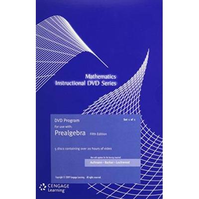 Aufmann Prealgebra Student DVD Fifth Edition