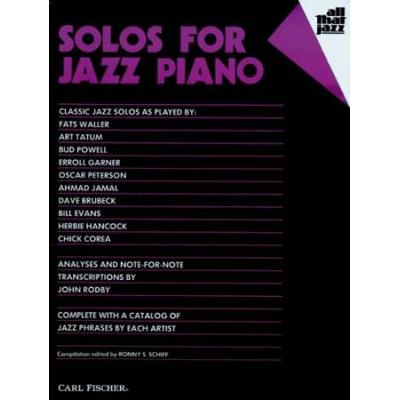 Solos For Jazz Piano