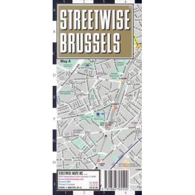 Streetwise Brussels Map - Laminated City Center Street Map of Brussels, Belgium - Folding pocket size travel map with metro map