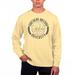 Men's Uscape Apparel Yellow Northern Arizona Lumberjacks Pigment Dyed Fleece Crew Neck Sweatshirt