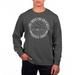 Men's Uscape Apparel Black TCU Horned Frogs Pigment Dyed Fleece Crew Neck Sweatshirt