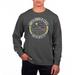 Men's Uscape Apparel Black NDSU Bison Pigment Dyed Fleece Crew Neck Sweatshirt