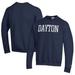 Men's Champion Navy Dayton Flyers Eco Powerblend Crewneck Sweatshirt