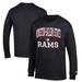 Men's Champion Black Winston-Salem State Rams Jersey Est. Date Long Sleeve T-Shirt