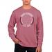 Men's Uscape Apparel Maroon Miami University RedHawks Pigment Dyed Fleece Crew Neck Sweatshirt