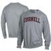 Men's ComfortWash Gray Cornell Big Red Garment Dyed Fleece Crewneck Pullover Sweatshirt