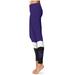 Women's Purple Kansas State Wildcats Color Block Yoga Leggings