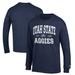 Men's Champion Navy Utah State Aggies Jersey Est. Date Long Sleeve T-Shirt