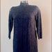 Zara Dresses | Nwt Zara Navy Mock Turtleneck Lace Mini Dress Size Small | Color: Blue | Size: S