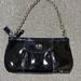 Coach Bags | Coach Patent Leather Clutch/Hand Bag | Color: Black/Silver | Size: Os