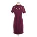 CATHERINE Catherine Malandrino Casual Dress - Sheath: Purple Solid Dresses - Used - Size 4
