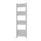 BPIL Heated Towel Rail Chrome Bathroom Ladder Radiator - Straight Heated Towel Rail Chrome Bathroom Ladder Radiator Including Thermostat Radiator Valve Straight, (1600600)