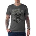 Rebel on Wheels Men's Shovel Head T-Shirt - Grey - XXX-Large