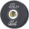 Colton Dach & Kirby Chicago Blackhawks Autographed Hockey Puck