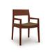 Copeland Furniture Iso Microsuede Arm Chair Wood/Upholstered in Brown | 32.5 H x 21.375 W x 21.25 D in | Wayfair 8-ISO-42-33-Dark Brown Microsuede