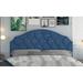 Etta Avenue™ Teen Ameer Velvet Panel Headboard Upholstered/Velvet in Blue | 50 H x 79 W x 3 D in | Wayfair 0F778DC05F3449B28E0CEE8065A9B6DA