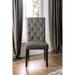 Red Barrel Studio® Rakki Side Chairset Of 2 Wood/Upholstered/Fabric in Gray | 38.5 H x 18.5 W x 26.5 D in | Wayfair