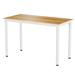 Latitude Run® 47.24" Computer Table Wood/Metal in White/Yellow | 29 H x 47 W x 23 D in | Wayfair 3D22BF54C99C40BFA0C056F34E9238C2