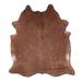 Brown 78 x 0.25 in Area Rug - Foundry Select NATURAL HAIR ON COWHIDE CARAMEL 3 - 5 M GRADE A Cowhide, Leather | 78 W x 0.25 D in | Wayfair