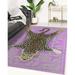 Brown/Green 108 x 0.08 in Area Rug - Willa Arlo™ Interiors William Street Animal Print Purple/Green/Tan Area Rug | 108 W x 0.08 D in | Wayfair