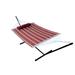 Arlmont & Co. Airian Spreader Bar Hammock w/ Stand Polyester in Red/Brown | 45 H x 55 W x 144 D in | Wayfair F34B997255D54B798CB38AA81E95C0DC