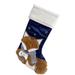 The Holiday Aisle® Woodland Stocking Velvet in Blue | 16 H x 8 W in | Wayfair BF82BAC9BB094ED5921CC7C1B764A459