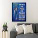 Trinx Swimmer - & Into The Pool I Go To Lose My Mind Gallery Wrapped Canvas - Sport Illustration Decor Living Room Decor Canvas in Blue | Wayfair