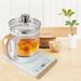 YYBUSHER Multifunction Electric Kettle Tea Maker Stainless Steel/Glass in Brown/Gray/White | 10.24 H x 7.09 W x 9.45 D in | Wayfair YYBUSHER1634