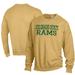 Men's ComfortWash Gold Colorado State Rams Garment Dyed Fleece Crewneck Pullover Sweatshirt