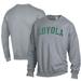 Men's ComfortWash Gray Loyola Greyhounds Garment Dyed Fleece Crewneck Pullover Sweatshirt