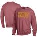 Men's ComfortWash Red Winthrop Eagles Garment Dyed Fleece Crewneck Pullover Sweatshirt