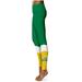 Women's Green Norfolk State Spartans Color Block Yoga Leggings