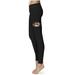 Women's Black Missouri Tigers Thigh Logo Yoga Leggings