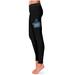 Women's Black West Florida Argonauts Plus Size Thigh Logo Yoga Leggings