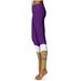 Women's Purple North Alabama Lions Color Block Yoga Leggings