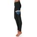 Women's Black New Orleans Privateers Plus Size Thigh Logo Yoga Leggings