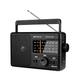 Retekess TR626 Portable Radio Mains and Battery,Transistor Radio FM AM LW SW with Excellent Reception,Bluetooth,Headphone Jack,Large Speaker,for the Elderly (Black)