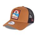 New Era Bondi Beach Summer Patch Brown A-Frame Adjustable Trucker Cap - One-Size