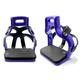 Lightweight Aluminium Endurance Trail Stirrups Flex Cage Horse Saddle 4.75" (Purple)