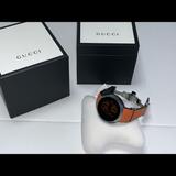 Gucci Accessories | Authentic Gucci I-Gucci Digital Men Watch Xxl Sport 49mm Orange Rubber Ya114104 | Color: Orange | Size: Os