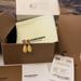 Burberry Jewelry | Authentic Bnwt Burberry Faux Pearl Charm Earrings | Color: Gold | Size: Os