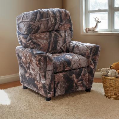 Contemporary Kids Recliner with Cup Holder