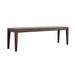 Porter Designs Fall River Contemporary Solid Sheesham Wood Dining Bench, Gray
