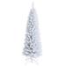 Costway 5ft Unlit Artificial Slim Pencil Christmas Tree with Metal