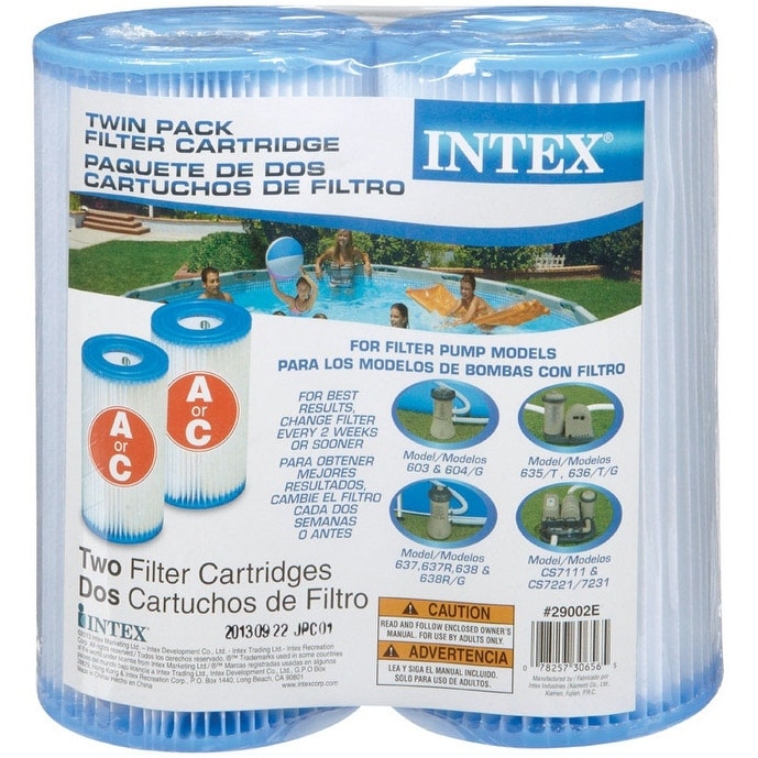 Intex 29002E Twin Pack Filter Cartridge - White